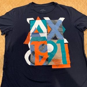 Armani Exchange Crew and V Neck T Shirts size L.